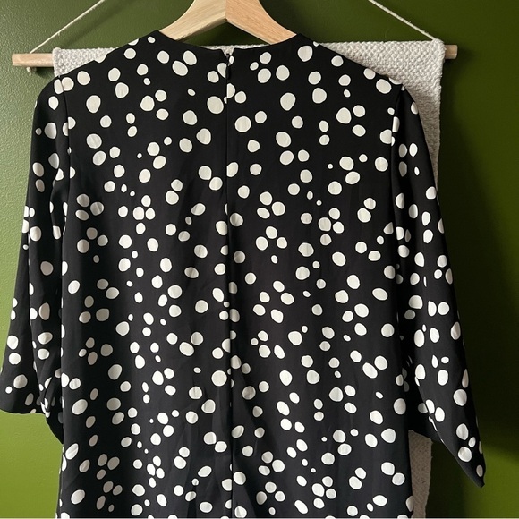 & Other Stories Black Polka Dot Sheath Dress size 6 - Picture 4 of 10